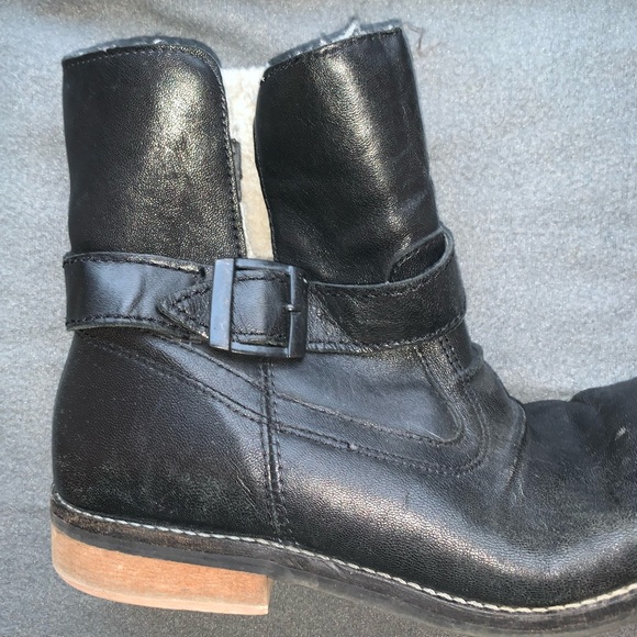 Aldo short black booties size 38 = sz 8 - Picture 6 of 7